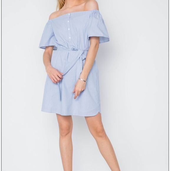 FEW LEFT ❗COLLECTIVE  CONCEPTS Pinstripes Dress - Picture 2 of 6